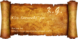 Kis Genovéva névjegykártya